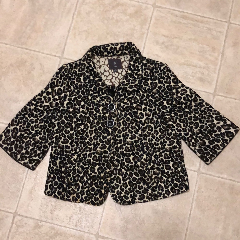 Forever 21 Leopard Print Jacket